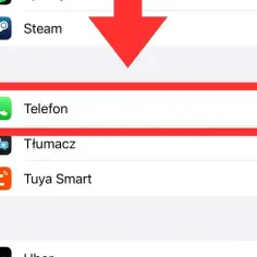 Zaznaczony "Telefon" na liście aplikacji. Chcesz wiedzieć, jak dzwonić z zastrzeżonego? Tutaj znajdziesz potrzebne ustawienia.
