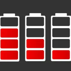 Pięć ikon baterii, od pełnej do prawie pustej. Zastanawiasz się, jak wyłączyć aplikacje w tle android, by oszczędzić energię?