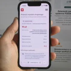 Oszustwo smishing! Fałszywa wiadomość o mandacie drogowym na 91 zł. Uważaj na phishing, nie podawaj danych.
