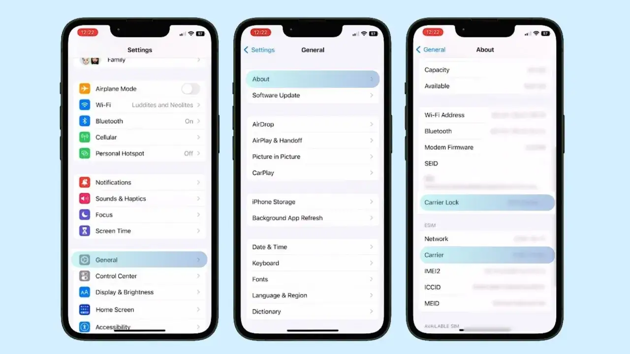 Jak sprawdzić czy telefon jest na raty? W ustawieniach iPhone'a, w sekcji 